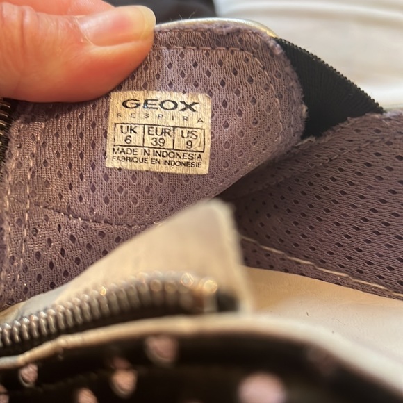 Geox Respira Leather polka dot sneakers - Picture 7 of 7